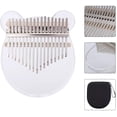 thumbnail image 4 of Acrylic Thumb Piano 17 Keys With Portable Music Box, Note Stickers, Tuner Hammer, 4 of 7