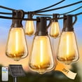 thumbnail image 1 of Cadena de luces solares Skoiuc, temporizador remoto impermeable de 7,5 m, 1 of 7