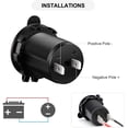 thumbnail image 4 of Cigarette Lighter Socket for Car, Boat, Motorcycle, Atv, Mobile Home, Cigarette Lighter, Socket, 12 V, Waterproof Plug, Green Light, 4 of 7