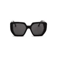 thumbnail image 2 of Gucci GG 0956S 003 Black Gold Cat Eye Grey Lens Oversized Sunglasses New 54mm, 2 of 5