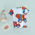 thumbnail image 2 of EnJoCho Kids Party Tops Toddler Boys' Short Sleeve Tees Cotton Casual Big Car Graphic Crewneck Summer Top Clothes T Shirts Child Boy Girl Trendy Tops For Summer Spring 4-5 Years, 2 of 7