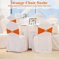 thumbnail image 5 of 100 Pcs Spandex Chair Sashes with Crown Buckle Slider Stretch Chair Bands Cover Ties for Wedding, Banquet, Gala, Corporate Event, Birthday Party, Baby Shower(Orange), 5 of 14