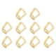 thumbnail image 4 of 10 Uds Clips para mantel estilo hoja de acero inoxidable antideslizante multifunción soportes para mantel para fiesta familiar café Color dorado, 4 of 5