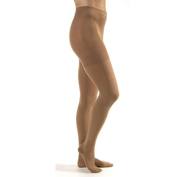 JOBST Relief 30-40mmHg Compression Stockings Waist High, Closed Toe, Black, Medium