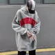 thumbnail image 4 of Sudaderas con capucha para hombre Sudaderas con capucha azules gráficas Ropa para hombre Hip Hop Sueltas Color pastel Sin marca Una pieza Diseñador Estética, 4 of 4