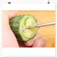 thumbnail image 5 of Cuchillo en espiral para verduras, 4 piezas, espiralizador manual de frutas, herramienta de tallado en espiral de acero inoxidable, cortador de tornillo para patatas, zanahorias y pepinos, 5 of 5