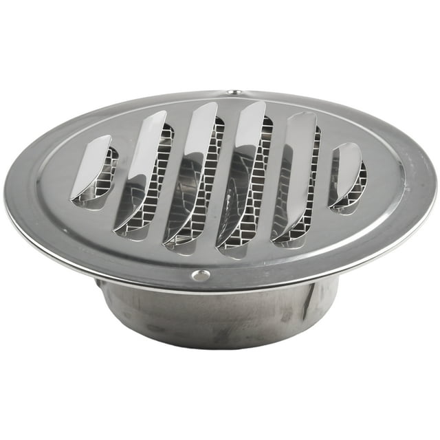Grille d'Aération Ronde en Acier Inoxydable 70-300mm Protection contre les Insectes Outils de Ventilation pour Mur Extérieur