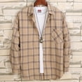 thumbnail image 2 of Men's Long - Sleeve Plaid Loose - Fit Shirt Jacket - Casual and Stylish, 2 of 6