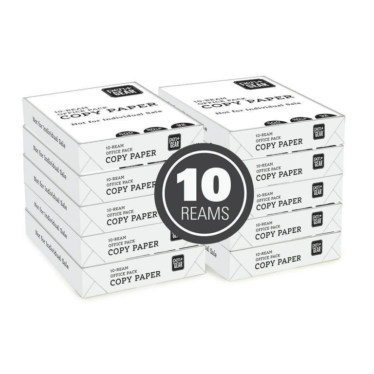 Pen+Gear Copy Paper, 8.5 x 11, 92 Bright White, 20 lb., 10 Ream Case  (5,000 Sheets)