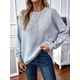 thumbnail image 5 of Suéteres de Mujer de Otoño, Informales, de Larga, Ligeros, de Gran Tamaño, Tipo Pulóver Gris XL, 5 of 10