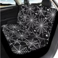 thumbnail image 6 of XYZCANDO Spider Web 14 Pack Car Seat Covers Full Set Steering Wheel Cover Auto Center Console Armrest Pad Seat Belt Covers Headrest Covers Cup Coasters for Most Cars SUVs Sedans, 6 of 7