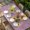 Purple, variant on Purple Sunshine Sunflower Table Cloths for 4 Foot Rectangle Tables, Pastoral Bees Farmhouse Floral Patio Waterproof Elastic Fitted Tablecloths, Washable Rectangular Table Cover for Camping