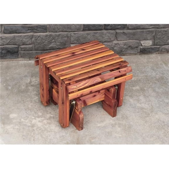 Cedar Gliding Ottoman - Brown - 19 in. - Essential for Relaxation