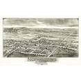 thumbnail image 2 of Bailey 24x16 White Modern Wood Framed Museum Art Print Titled - Newmanstown Sheridan Pennsylvania - Bailey 1898, 2 of 4