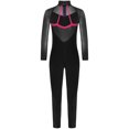 thumbnail image 3 of TiaoBug Kids Girls Gymnastics Sports Jumpsuit Full Length Yoga Acrobatics Practice Athletic Tank Bodysuit Black&Hot Pink 12, 3 of 7