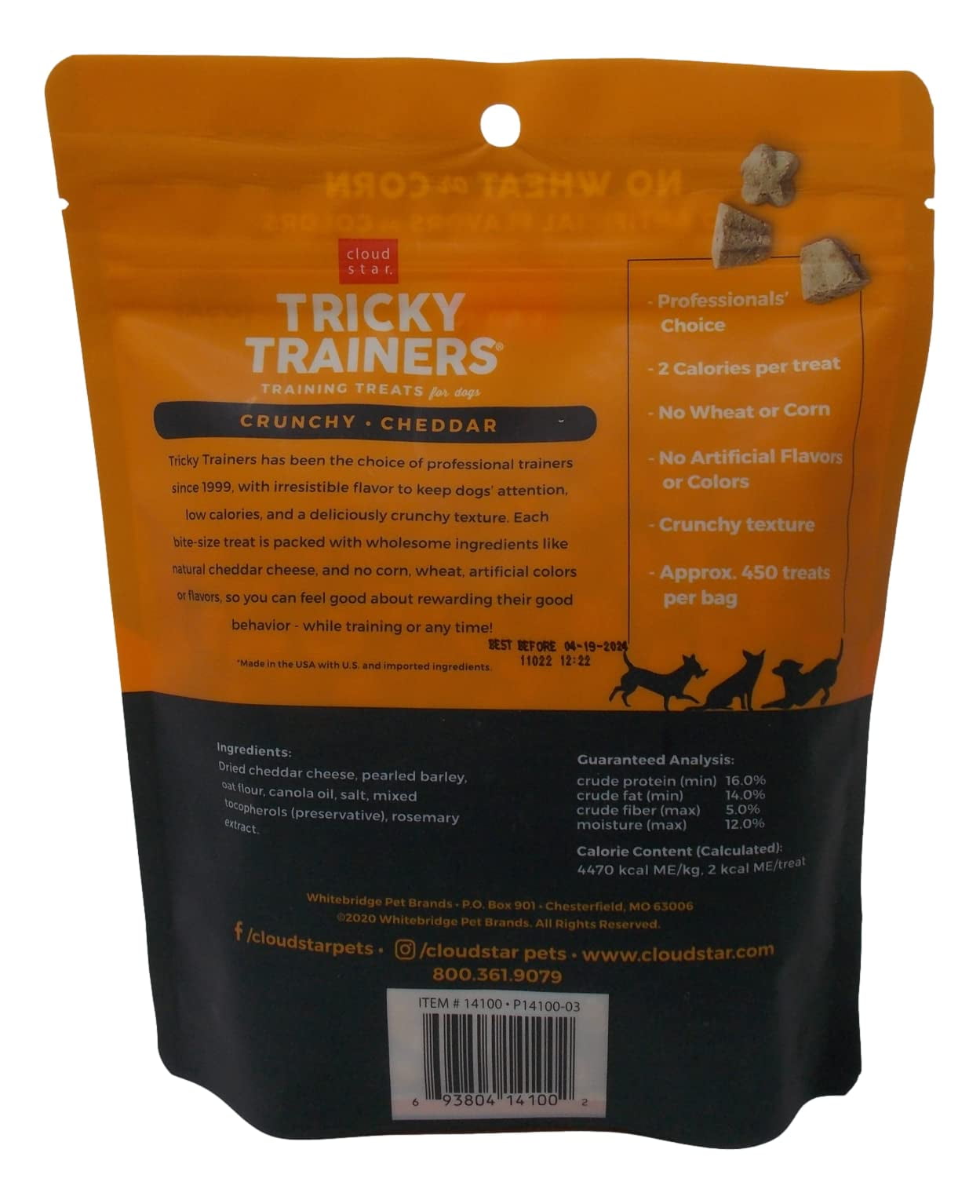 CloudStar Tricky Trainers Grain Free Crunchy Dog Training Treats Variety Pack – Chicken Liver, Cheddar & Salmon | MerlinsMart Zine & Rope Toy