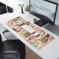 thumbnail image 2 of Long Mouse Pads for Desk,German Shepherd with Pioneer Flower Desk Mats on Top Of Desks, Desk Mouse Pad Extra Large with 3mm Non-Slip Base and Stitched Edge for Gaming,Office,Work,Home 31.5"x11.8", 2 of 6