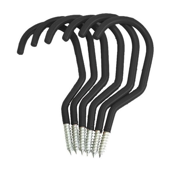 Bike Storage Hooks Heavy Duty Bike Hook Wall Mount Utility Storage Hooks Ceiling Garage Organizer for Tools Shovels Sturdy Metal Construction Easy Install Wall Mount Bike Hook