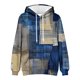 thumbnail image 5 of Dolkfu Sudadera con capucha estampada para hombres, sudadera casual retro con capucha, camiseta de manga larga con cordón para hombres XL, 5 of 5
