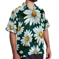 thumbnail image 2 of Daisy Men's Casual Button Down Short Sleeve Hawaiian Printed Summer Beach Shirts, 2 of 6