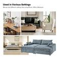 thumbnail image 5 of Contemporary 3-Seater Sofa with Deep Seating Oversized Couch for Living Room Apartment Blue, 5 of 8