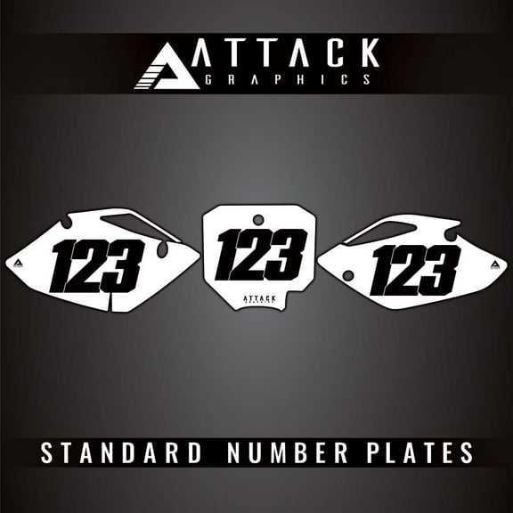 Attack Graphics Number Plate Backgrounds for Honda CRF150R 2018