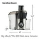 thumbnail image 2 of Hamilton Beach 67608Z Extractor de Jugos Big Mouth, Boca Ancha, 800 WATTS, Mediano, Plateado con Negro. Hamilton Beach NA, 2 of 7
