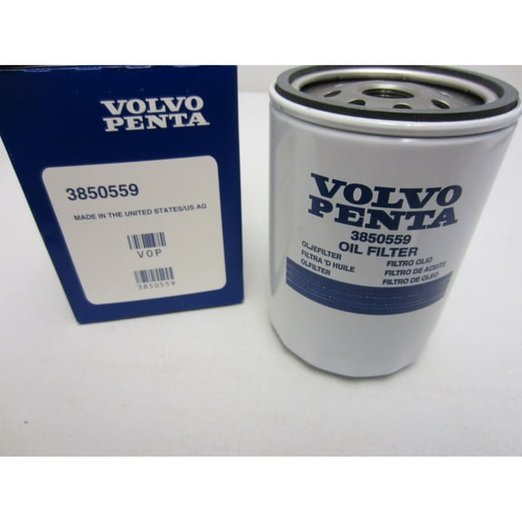 Volvo Penta New OEM Remote Oil Filter 3850559 4.3L, 5.0L, 5.7L, 7.4L, 8.2L