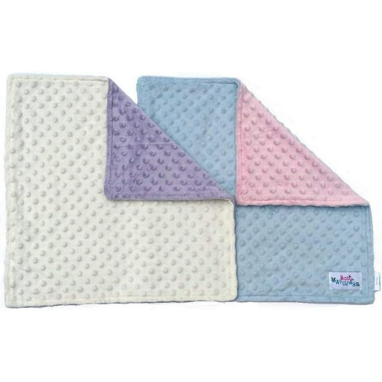 Pink Lavender Minky Dot Reversible 17