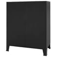 thumbnail image 4 of vidaXL Commode Métal Style Industriel 78x40x93 cm Noir, 4 of 7