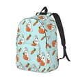 thumbnail image 2 of Balery Rabbit Is Eating Carrots Vintage Canvas Backpack for Men and Women - Large Capacity, Durable Travel Laptop Bag for School, Work, Hiking, and Outdoor Activities, 2 of 7