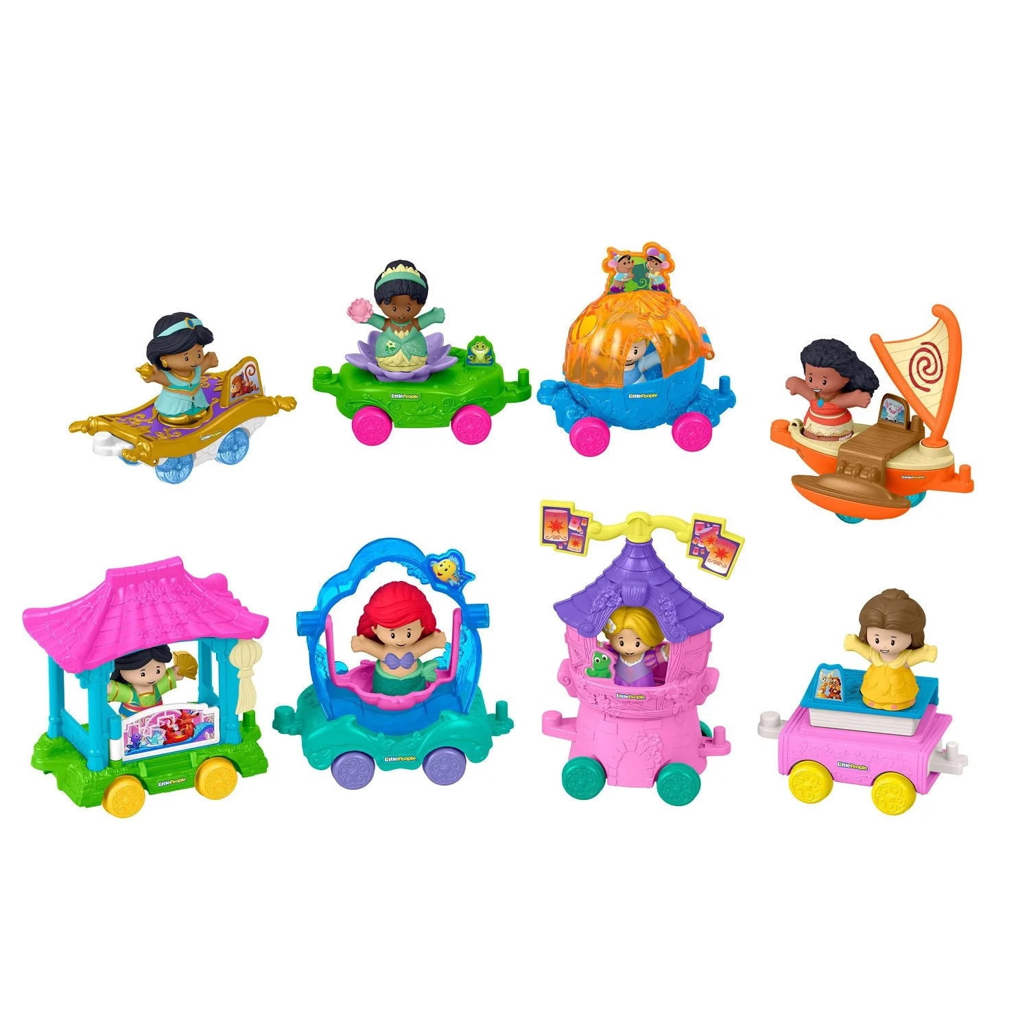 Fisher-Price Little People Disney Princess Parade Figure and Vehicle Set
