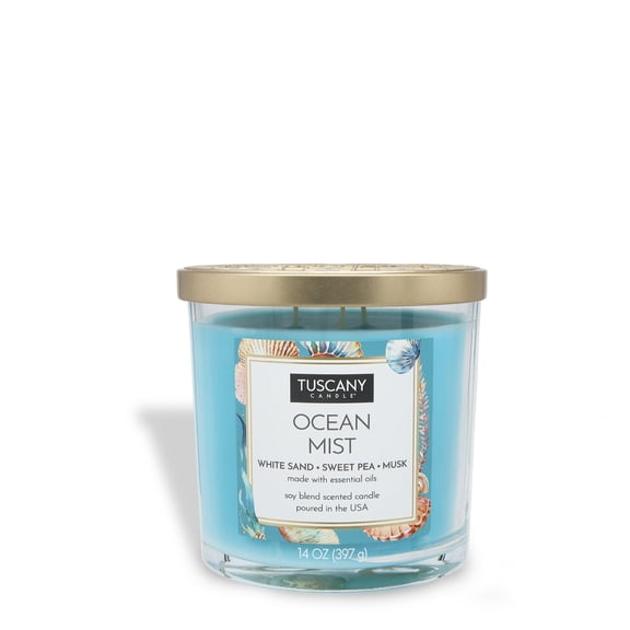 Ocean Mist Long-Lasting Scented Jar Candle (14 oz)