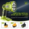 thumbnail image 2 of Para Luz de Trabajo LED Inalámbrica Ryobi 12W 1120LM Luz de Lugar de Trabajo para Ryobi 18V Li-ion, 2 of 9