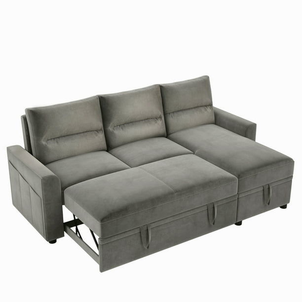 Sectional Storage Sofa Bed, Pull Out Storage Sectional Sleeper Sofa
