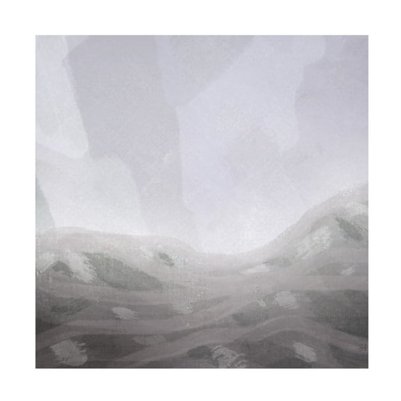 Canvas Wall Art - Line and Brush 'Line Hills' Wall Art for Living Room, Bedroom, or Office Décor by Trademark Fine Art - 14 x 14 Inches