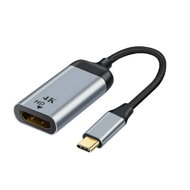 Adaptador Cable Convertidor Video HD 4K Compatible Con USB Tipo C A (tipo 2)