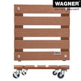 thumbnail image 3 of Wagner design yourself 11.4" Terra Cotta Wood Plastic Composite Square Plant Caddy, 3 of 6