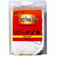 Foam Bonnet - Dico 7410861/584-47800 Tie-On Polishing Bonnet, 7 to 8 in Dia, Terry Cloth/Foam