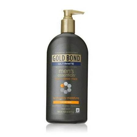 Gold Bond Ultimate Men's Essentials Hydrating Lotion 14.50 oz (Pack of 4)