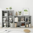 thumbnail image 2 of 14.6 * 43.8 * 30.7 inches 2x3 Cube Storage Book Shelf, Engineered Wood 6 Cube Closet Organizer with Open Shelves, Wooden Storage Cubes for Bedroom, Bathroom, Office, Light Gray, 2 of 14