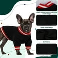 thumbnail image 4 of Kuoser Dog Winter Sweater, Cute Pet Pullover Vest, Soft and Thick Sweatshirt for Dogs and Cats, Black, S, 4 of 9
