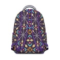 thumbnail image 3 of Ethnic Boho Backpack for Women - Trendy Tribal Pattern, Roomy College Bag, 17" Laptop Pocket, Heavy Duty Oxford Fabric, Campus Must-Have, 3 of 6