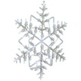 thumbnail image 5 of Northlight 18" White LED Lighted Snowflake Christmas Window Silhouette, 5 of 6