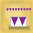 thumbnail image 3 of 12 Pack Bulk Purple Party Pennant Banner, 3 of 6