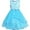 Bleu Ciel, variante sur Robe de Demoiselle d'Honneur pour Fillette Bleu Ciel avec Ceinture Mariage Fête 7 Ans