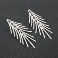 thumbnail image 2 of Pendientes Colgantes de Plata YONGSHENG con Borlas de Cadena, 2 of 4