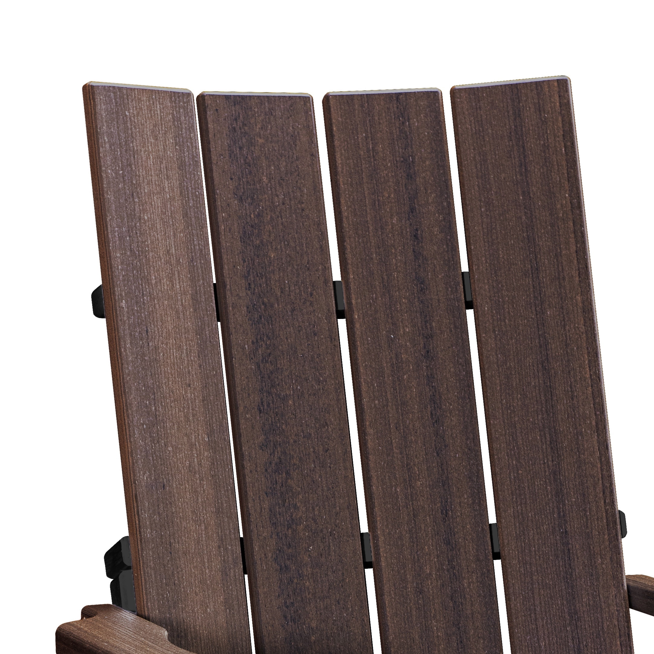 American Furniture Classics Model 416BZBK-K Brandon Balcony Height Double Glider with Center Table in Brazilian Walnut on a Black Base