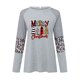 thumbnail image 4 of Pntutb Mujer Tallas grandes Casual Cuello redondo Suelto Impreso Manga larga tops Mujer Blusa Pntutb Pntutb-340, 4 of 5