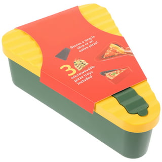 PIZZA PACK® The Reusable Pizza Storage Container with 5 Microwavable  Serving Trays - BPA-Free Adjustable Pizza Slice Container to Organize &  Save